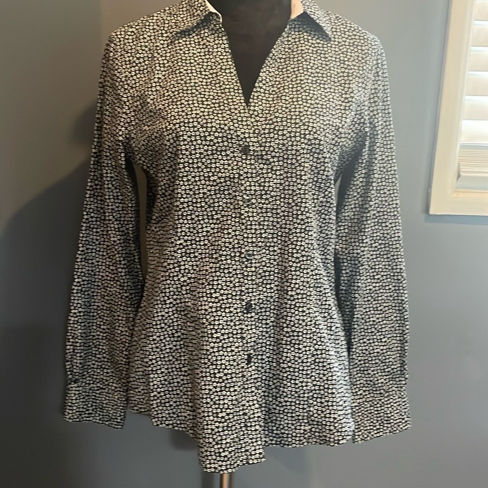 Brooks Brothers floral, navy button down, no iron shirt